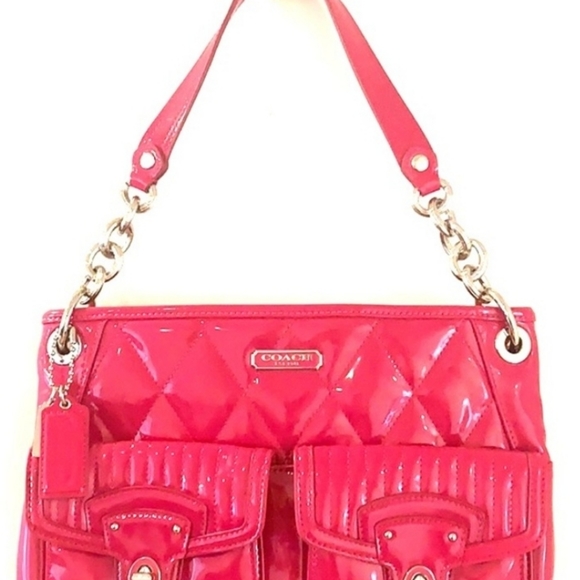 Collectors Raspberry Coach Purse - Picture 4 of 4